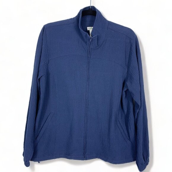 Orvis Textured Crinkle Front Zip Lightweight Jacket (M) - Picture 4 of 12